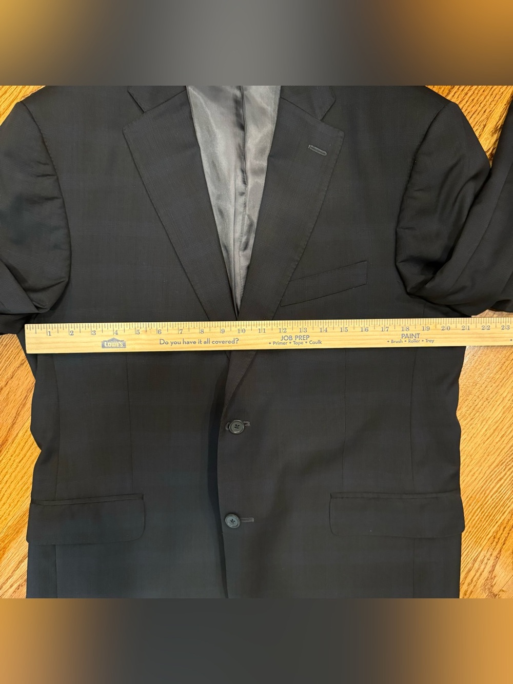 NEW Peter Millar Navy Checkered Blazer 42R dual vented sport coat - Picture 13 of 15